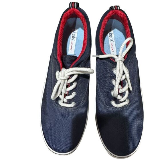 Ked Sport Woman’s Sneakers . Navy Blue, Red & White. Size 8. - Picture 3 of 9